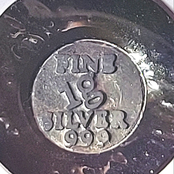 1g Fine Silver Pendant Starry Eyed 🤩 Unisex Jewelry Mens or Womens Amulet✨️ - Picture 5 of 7